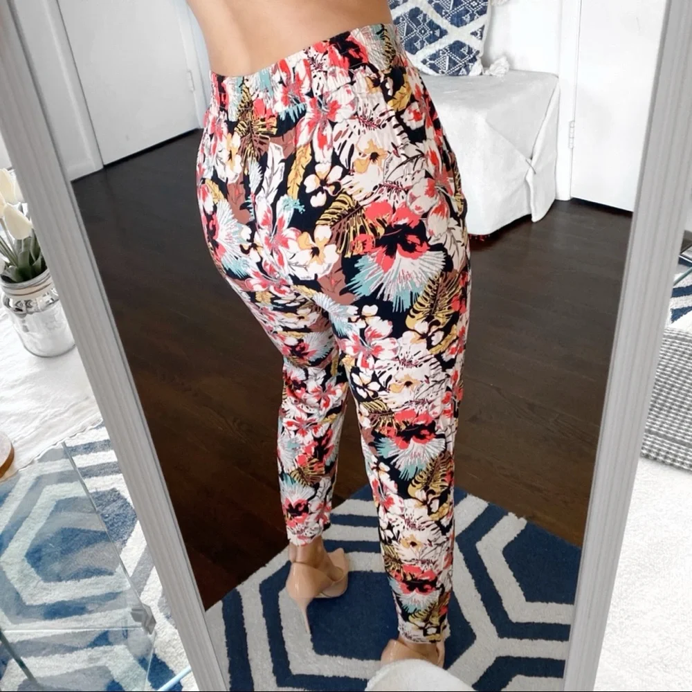 🌺 EVENT BOHO TROPICAL FLORAL HIGH WAIST LOOSE PANTS!